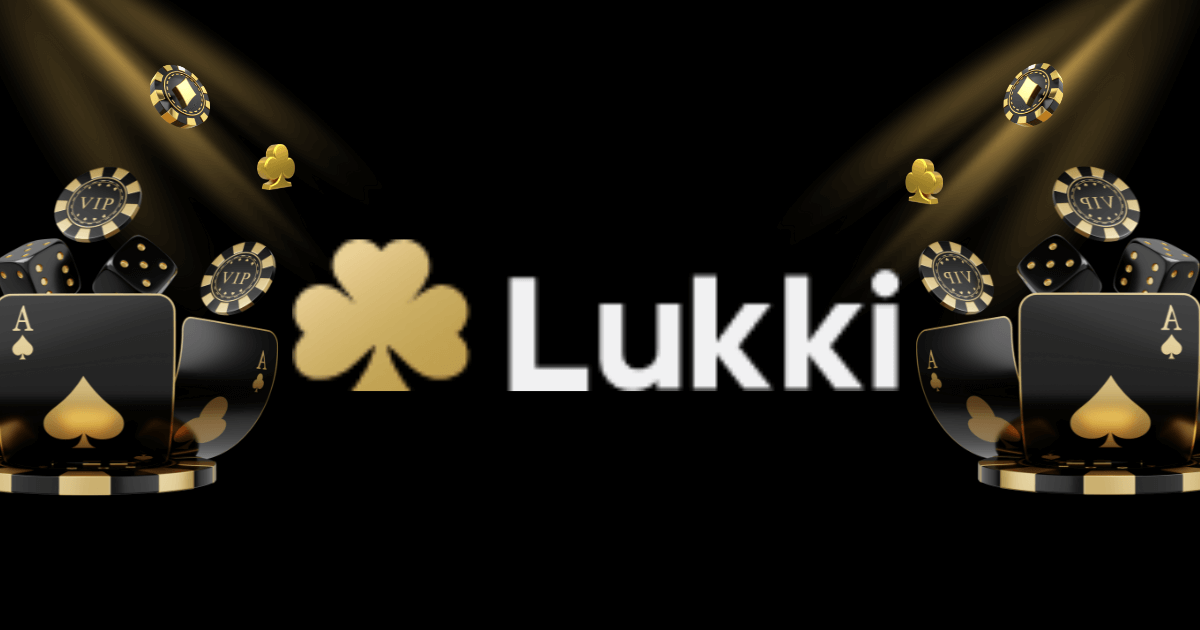 Lukki Casino homepage showing colorful interface and promotional banners